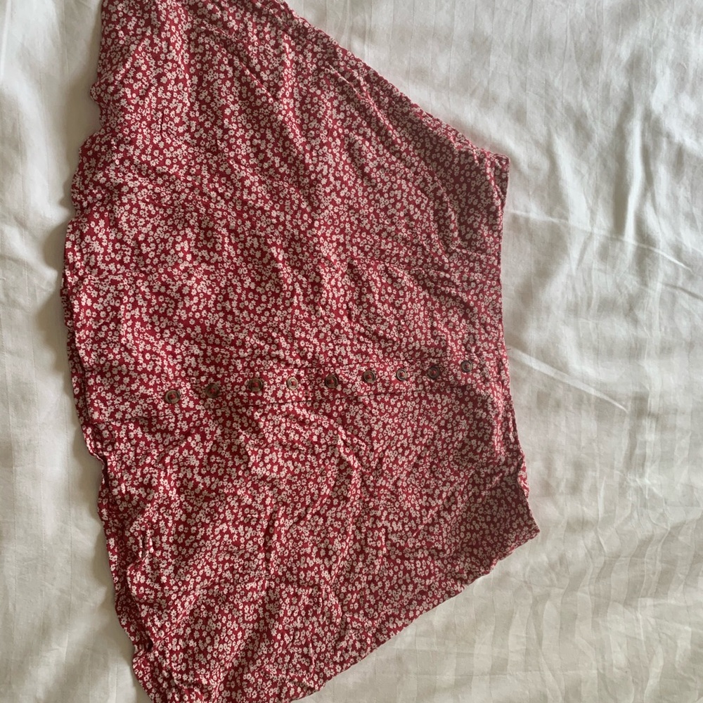 floral mini skirt